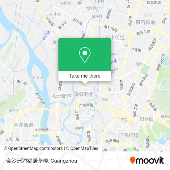 金沙洲鸿福居茶楼 map