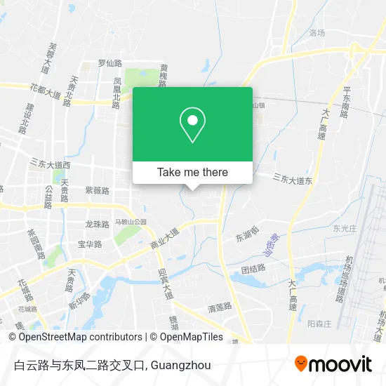 白云路与东凤二路交叉口 map