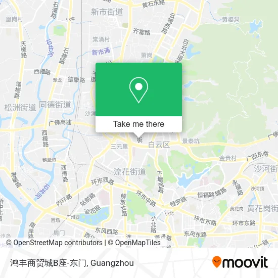 鸿丰商贸城B座-东门 map