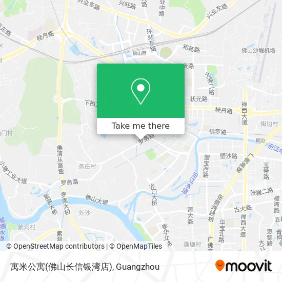 寓米公寓(佛山长信银湾店) map