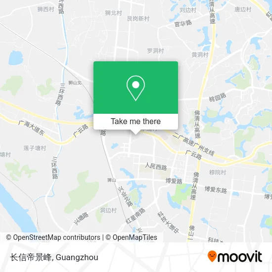 长信帝景峰 map