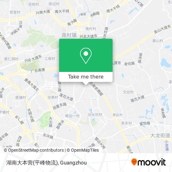 湖南大本营(平峰物流) map
