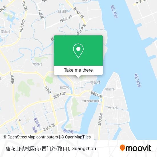 莲花山镇桃园街/西门路(路口) map