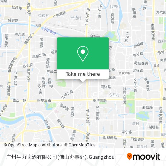 广州生力啤酒有限公司(佛山办事处) map
