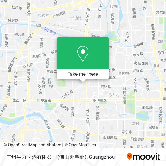 广州生力啤酒有限公司(佛山办事处) map