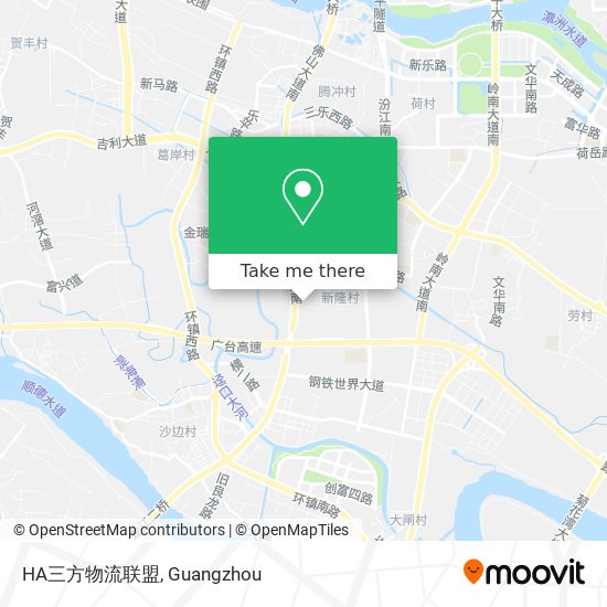 HA三方物流联盟 map