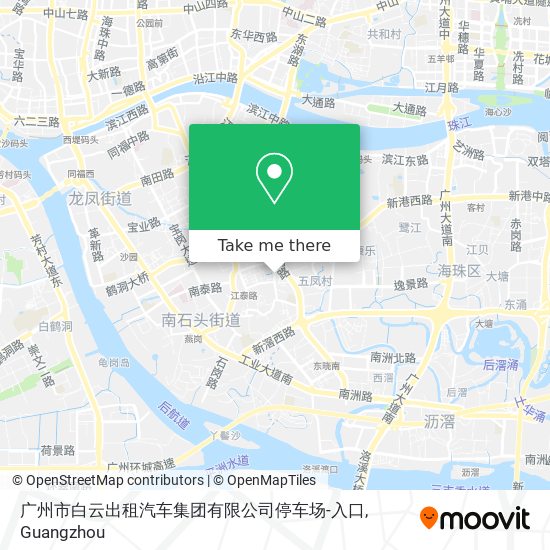 广州市白云出租汽车集团有限公司停车场-入口 map