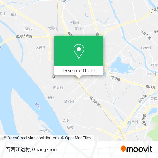 百西江边村 map