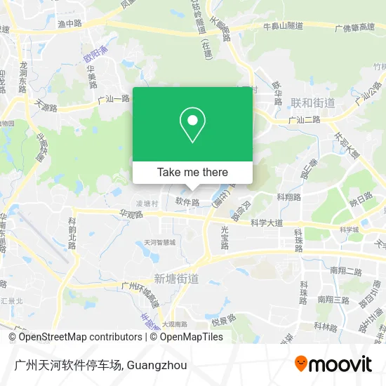 广州天河软件停车场 map