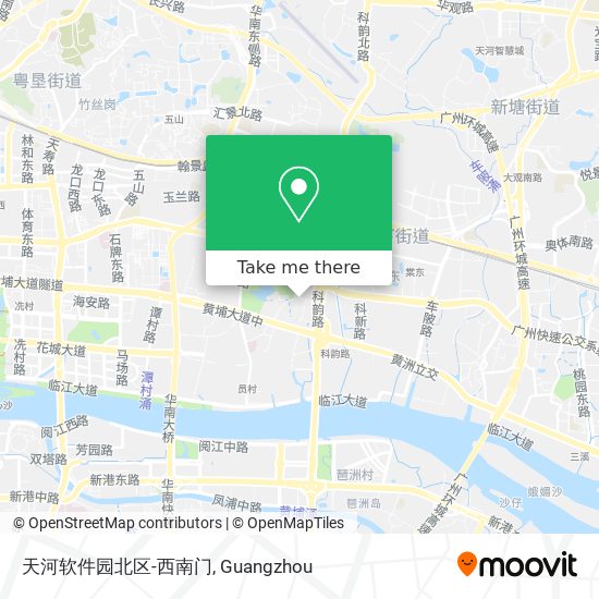 天河软件园北区-西南门 map