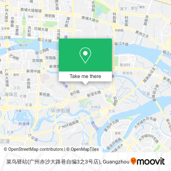 菜鸟驿站(广州赤沙大路巷自编3之3号店) map