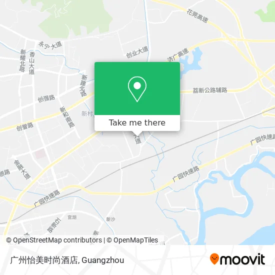 广州怡美时尚酒店 map