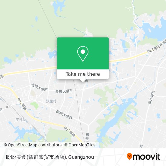 盼盼美食(益群农贸市场店) map