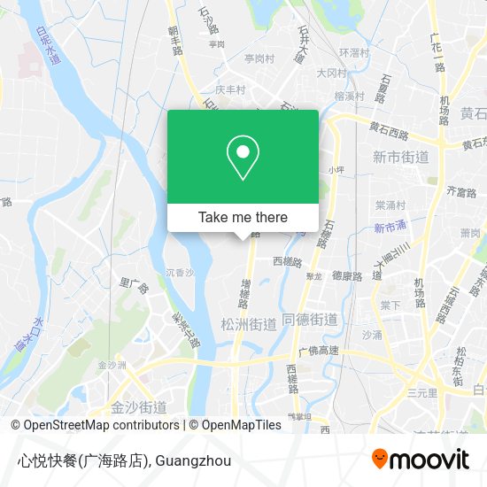 心悦快餐(广海路店) map