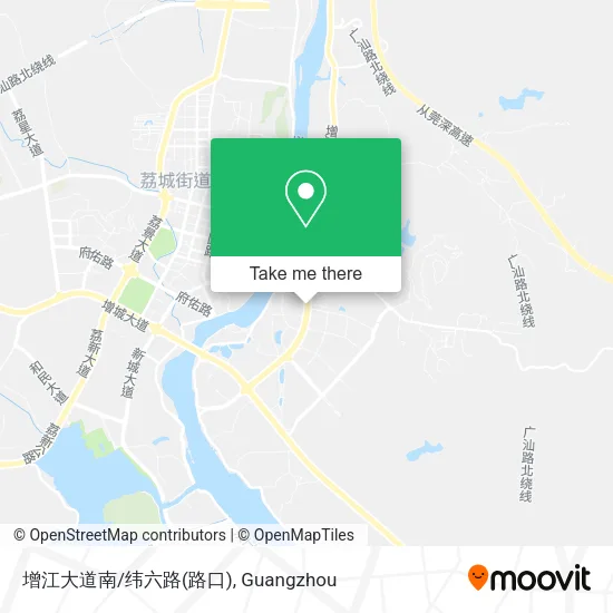增江大道南/纬六路(路口) map
