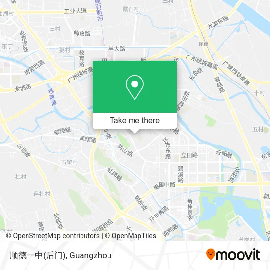 顺德一中(后门) map