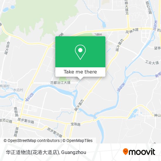 华正道物流(花港大道店) map
