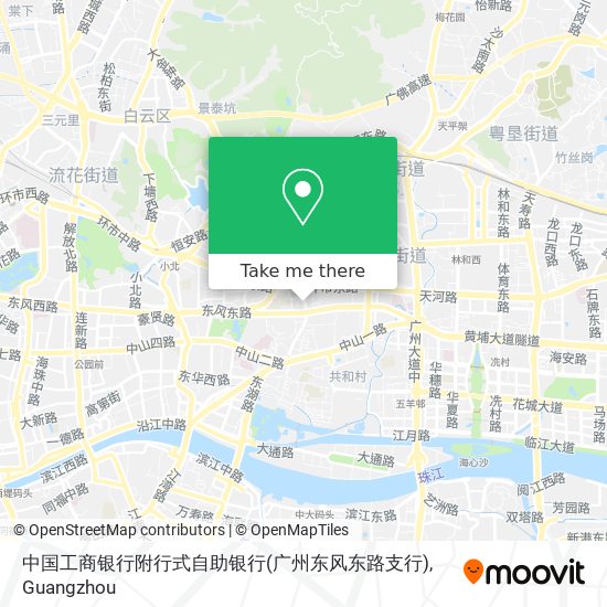 中国工商银行附行式自助银行(广州东风东路支行) map