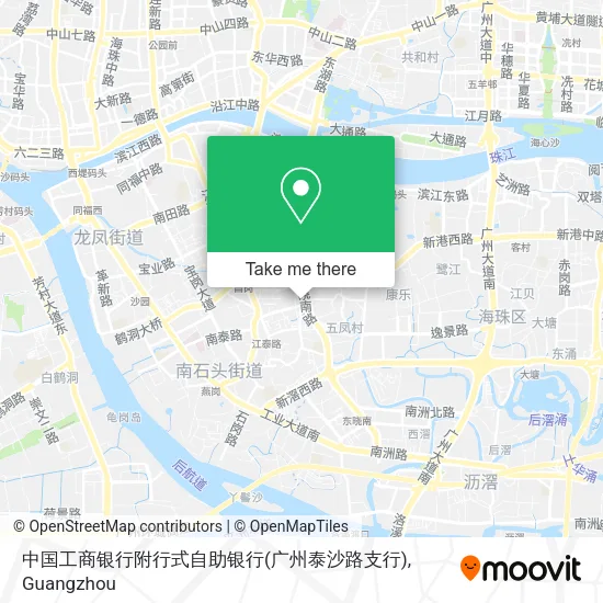 中国工商银行附行式自助银行(广州泰沙路支行) map