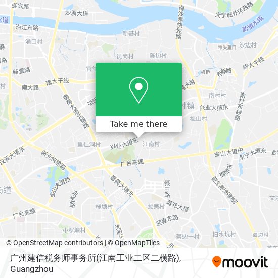 广州建信税务师事务所(江南工业二区二横路) map