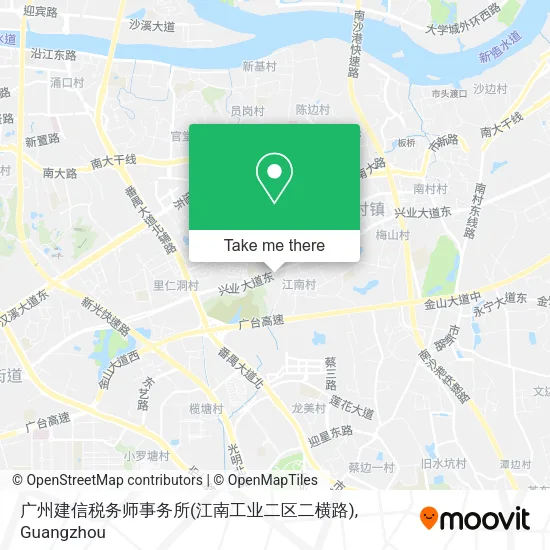 广州建信税务师事务所(江南工业二区二横路) map