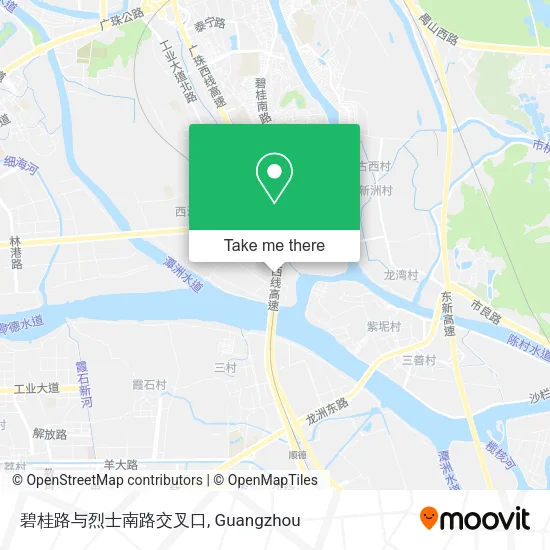 碧桂路与烈士南路交叉口 map