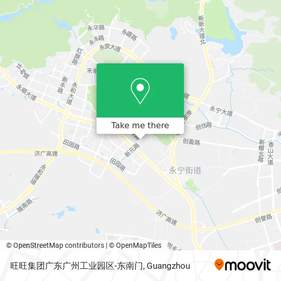 旺旺集团广东广州工业园区-东南门 map