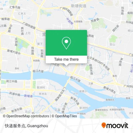 快递服务点 map