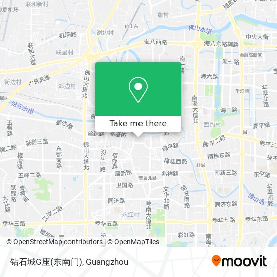 钻石城G座(东南门) map