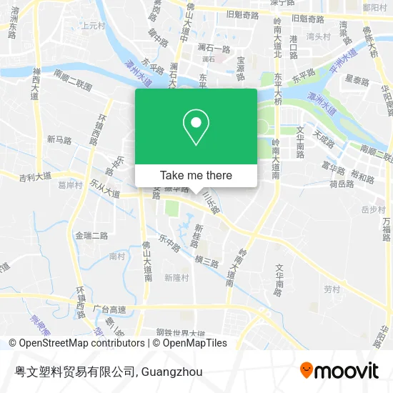粤文塑料贸易有限公司 map