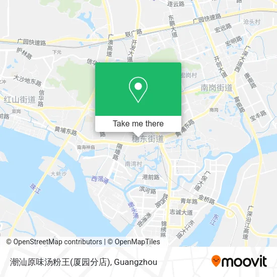 潮汕原味汤粉王(厦园分店) map