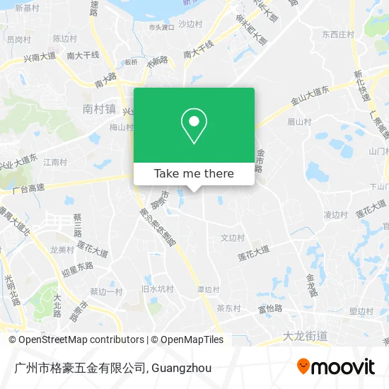 广州市格豪五金有限公司 map