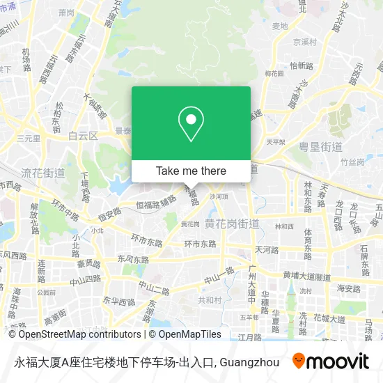永福大厦A座住宅楼地下停车场-出入口 map