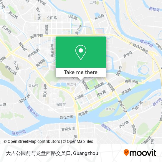 大吉公园前与龙盘西路交叉口 map