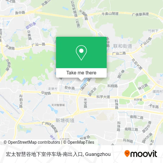 宏太智慧谷地下室停车场-南出入口 map