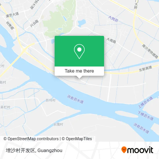 增沙村开发区 map