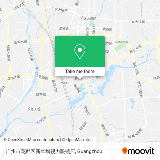 广州市花都区新华增视力眼镜店 map