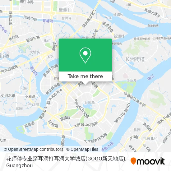花师傅专业穿耳洞打耳洞大学城店(GOGO新天地店) map