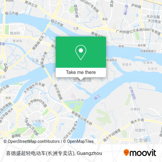 喜德盛超轻电动车(长洲专卖店) map