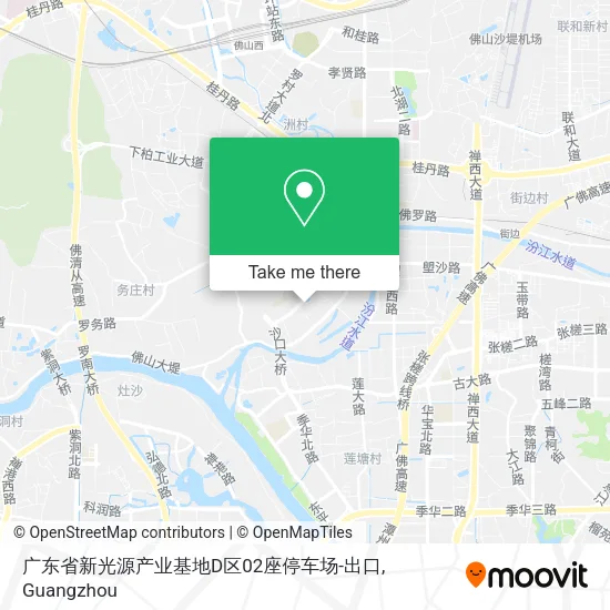 广东省新光源产业基地D区02座停车场-出口 map