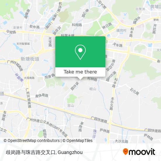 歧岗路与珠吉路交叉口 map