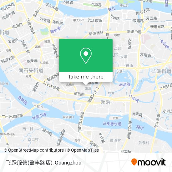 飞跃服饰(盈丰路店) map
