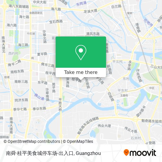 南舜·桂平美食城停车场-出入口 map