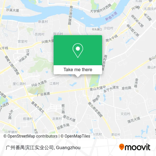 广州番禺滨江实业公司 map