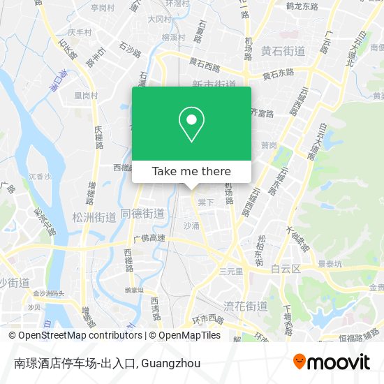 南璟酒店停车场-出入口 map