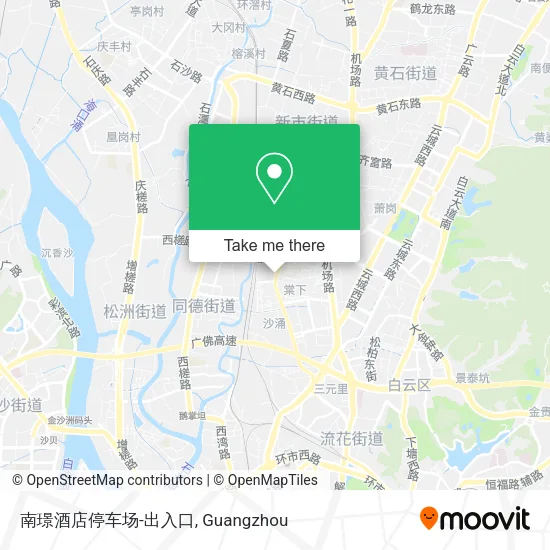 南璟酒店停车场-出入口 map