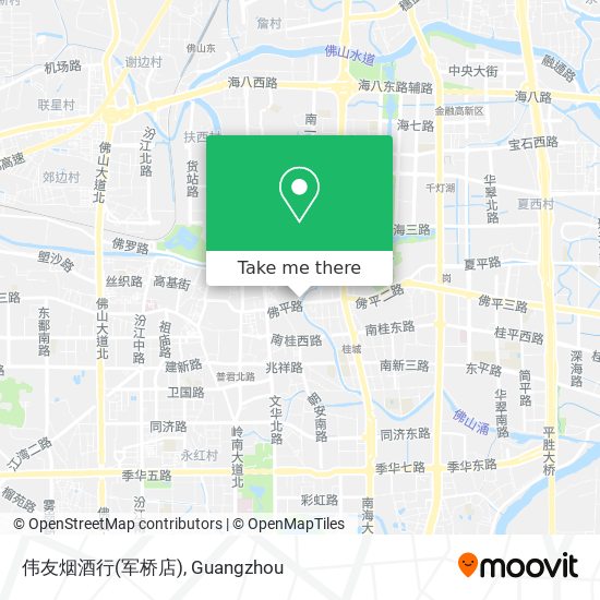 伟友烟酒行(军桥店) map