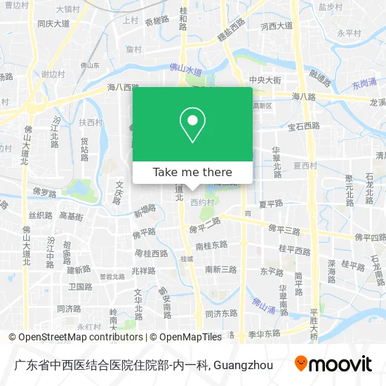 广东省中西医结合医院住院部-内一科 map