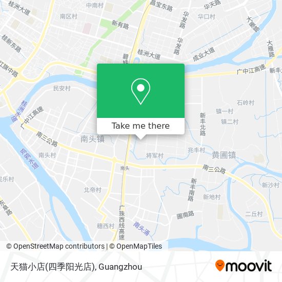 天猫小店(四季阳光店) map