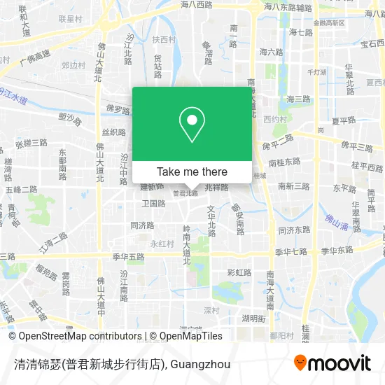 清清锦瑟(普君新城步行街店) map